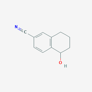 molecular formula C11H11NO B089087 5-羟基-5,6,7,8-四氢萘-2-腈 CAS No. 1315479-99-2