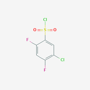 molecular formula C6H2Cl2F2O2S B089148 5-クロロ-2,4-ジフルオロベンゼンスルホニルクロリド CAS No. 13656-57-0