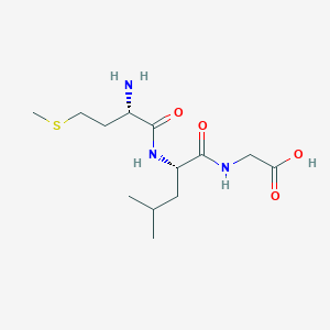 molecular formula C13H25N3O4S B089162 甘氨酸，N-(N-L-甲硫酰基-L-亮氨酰)- CAS No. 14486-11-4