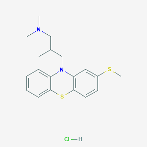 molecular formula C19H25ClN2S2 B089166 甲硫普拉嗪盐酸盐 CAS No. 14056-64-5