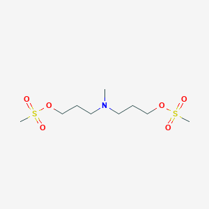 molecular formula C9H25NO8S2 B089179 3-[Methyl(3-methylsulfonyloxypropyl)amino]propyl methanesulfonate CAS No. 13098-28-7
