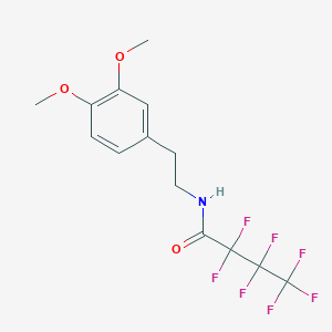 B089214 N-[2-(3,4-Dimethoxyphenyl)ethyl]-2,2,3,3,4,4,4-heptafluorobutanamide CAS No. 13230-87-0