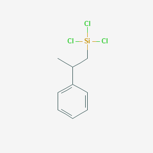 molecular formula C9H11Cl3Si B089236 Trichloro(2-phenylpropyl)silane CAS No. 13617-25-9