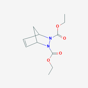 molecular formula C11H16N2O4 B089272 2,3-二氮杂双环[2.2.1]庚-5-烯-2,3-二羧酸二乙酯 CAS No. 14011-60-0