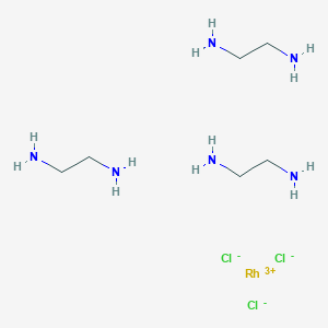 molecular formula C6H24Cl3N6Rh B089279 Tris(ethylenediamine)rhodium trichloride CAS No. 14023-02-0