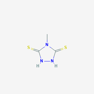 molecular formula C3H5N3S2 B089280 4-甲基-1,2,4-三唑烷-3,5-二硫酮 CAS No. 13625-51-9