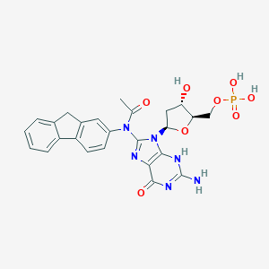 molecular formula C25H25N6O8P B089283 N-(5'-Phospho-2'-deoxyguanosin-8-YL)-2-acetylaminofluorene CAS No. 14490-86-9