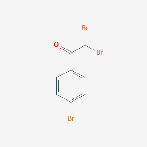 molecular formula C8H5Br3O B089285 2,2-二溴-1-(4-溴苯基)乙酮 CAS No. 13195-79-4