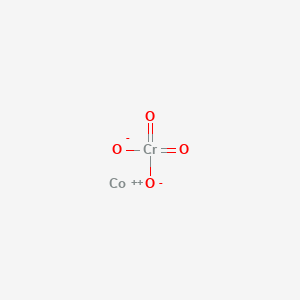 molecular formula CoCr2O4<br>CoCrO4 B089288 铬酸 (H2CrO4)，钴(2+) 盐 (1:1) CAS No. 13455-25-9