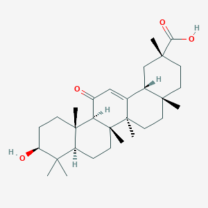 molecular formula C30H46O4 B089310 (3β,20α)-3-羟基-11-氧代齐墩烯-12-烯-29-酸 CAS No. 10379-72-3