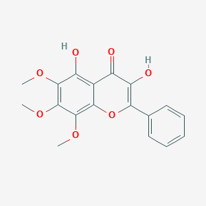 molecular formula C18H16O7 B089333 3,5-二羟基-6,7,8-三甲氧基黄酮 CAS No. 14221-65-9