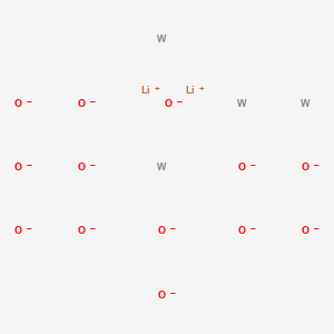molecular formula Li2O13W4-24 B089344 Lithium metatungstate CAS No. 12411-56-2
