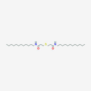 B089360 Propanamide, 3,3'-thiobis[N-dodecyl- CAS No. 10508-00-6