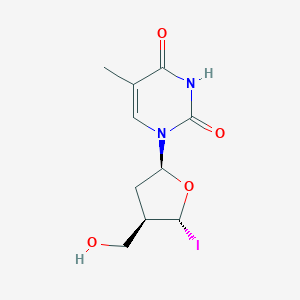 molecular formula C10H13IN2O4 B089370 1-[(2S,4R,5R)-4-(羟甲基)-5-碘代氧杂环己烷-2-基]-5-甲基嘧啶-2,4-二酮 CAS No. 14260-82-3
