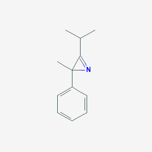 molecular formula C12H15N B008938 3-Isopropyl-2-methyl-2-phenyl-2H-azirine CAS No. 100589-89-7
