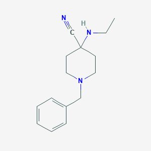 molecular formula C15H21N3 B089436 1-Benzyl-4-(ethylamino)piperidine-4-carbonitrile CAS No. 1024-16-4