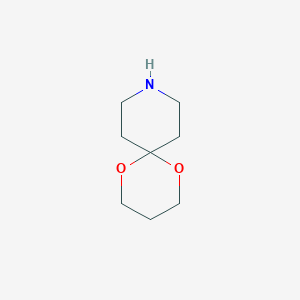 molecular formula C8H15NO2 B089440 1,5-二氧杂-9-氮杂螺[5.5]十一烷 CAS No. 180-94-9