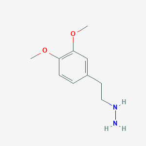 B089449 1-[2-(3,4-Dimethoxyphenyl)ethyl]hydrazine CAS No. 135-89-7