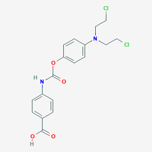 B089450 N-(p-(Bis(2-chloroethyl)amino)phenyl) p-carboxycarbanilate CAS No. 148-78-7