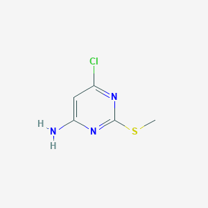 molecular formula C5H6ClN3S B089464 4-氨基-6-氯-2-(甲硫基)嘧啶 CAS No. 1005-38-5