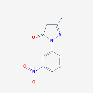 B089471 2-Pyrazolin-5-one, 3-methyl-1-(m-nitrophenyl)- CAS No. 119-16-4