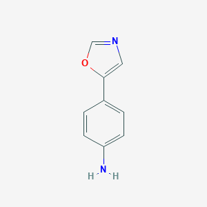 B089473 4-(1,3-Oxazol-5-yl)aniline CAS No. 1008-95-3