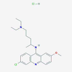molecular formula C23H31Cl2N3O B089489 Quinacrine hydrochloride CAS No. 130-42-7