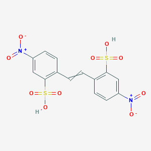molecular formula C14H10N2O10S2 B089499 二硝基芪二磺酸 CAS No. 128-42-7