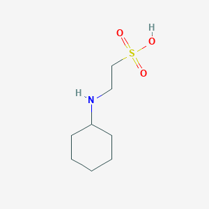 molecular formula C8H17NO3S B089505 2-[N-环己基氨基]乙磺酸 CAS No. 103-47-9