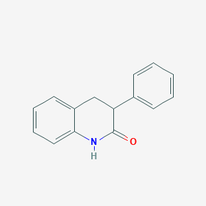 molecular formula C15H13NO B089545 3-phenyl-3,4-dihydroquinolin-2(1H)-one CAS No. 1022-66-8