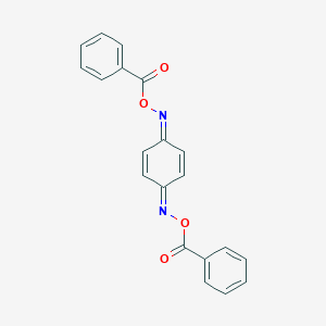 molecular formula C20H14N2O4 B089547 2,5-Cyclohexadiene-1,4-dione, bis(O-benzoyloxime) CAS No. 120-52-5