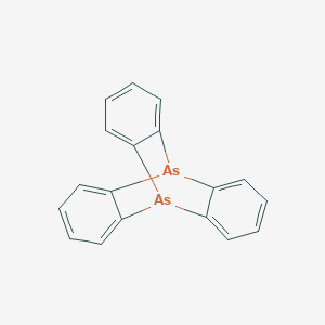 molecular formula C18H12As2 B089548 5,10-[1,2]Benzenoarsanthrene CAS No. 197-40-0