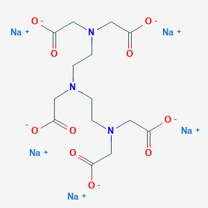 molecular formula C14H18N3Na5O10 B089557 乙二胺五乙酸五钠 CAS No. 140-01-2