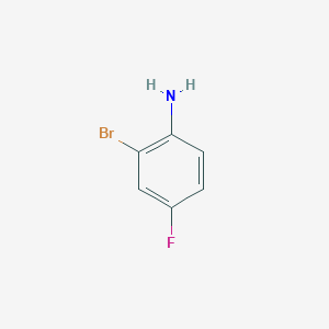 molecular formula C6H5BrFN B089589 2-溴-4-氟苯胺 CAS No. 1003-98-1