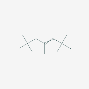 molecular formula C12H24 B089596 3-Heptene, 2,2,4,6,6-pentamethyl- CAS No. 123-48-8