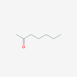 molecular formula C7H14O<br>CH3(CH2)4COCH3<br>C7H14O B089624 2-庚酮 CAS No. 110-43-0