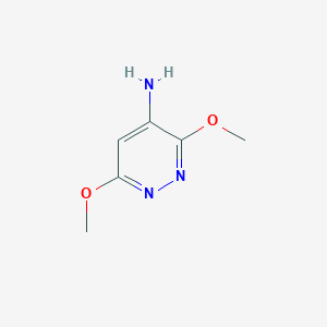 molecular formula C6H9N3O2 B089802 3,6-Dimethoxypyridazin-4-amine CAS No. 1075-68-9
