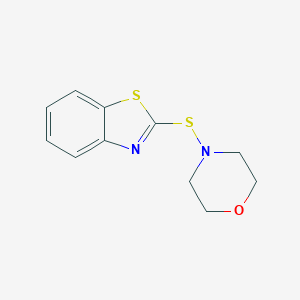 molecular formula C11H12N2OS2 B089825 2-(Morpholinothio)benzothiazole CAS No. 102-77-2