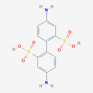 molecular formula C12H12N2O6S2 B089837 联苯胺-2,2'-二磺酸 CAS No. 117-61-3