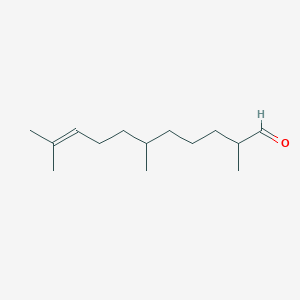 molecular formula C14H26O B089857 2,6,10-三甲基十一烯醛 CAS No. 141-13-9