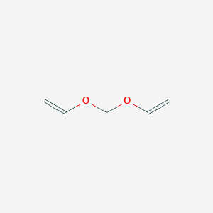 molecular formula C5H8O2 B089884 Ethene, 1,1'-(methylenebis(oxy))bis-, homopolymer CAS No. 111-38-6