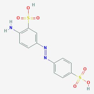 molecular formula C12H11N3O6S2 B089891 4-Aminoazobenzene-3,4'-disulfonic acid CAS No. 101-50-8