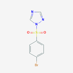 molecular formula C8H6BrN3O2S B089921 1-(4-Bromobenzene-1-sulfonyl)-1H-1,2,4-triazole CAS No. 103362-28-3