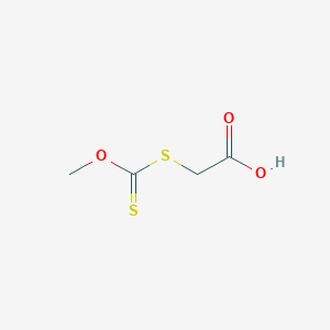 molecular formula C4H6O3S2 B089922 [(Methoxythioxomethyl)thio]acetic acid CAS No. 16323-12-9