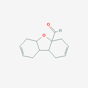 molecular formula C13H16O2 B089923 1,5a,6,9,9a,9b-Hexahydro-4a(4H)-dibenzofurancarboxaldehyde CAS No. 126-15-8