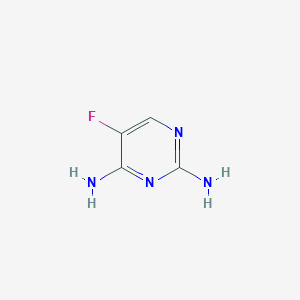 molecular formula C4H5FN4 B089976 5-氟嘧啶-2,4-二胺 CAS No. 155-11-3