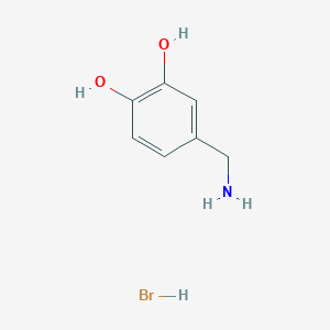 molecular formula C7H10BrNO2 B090060 3,4-二羟基苯甲胺氢溴酸盐 CAS No. 16290-26-9