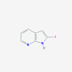 molecular formula C7H5IN2 B090085 2-碘-1H-吡咯并[2,3-b]吡啶 CAS No. 1227270-32-7