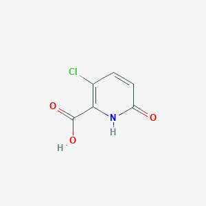 molecular formula C6H4ClNO3 B090178 3-氯-6-羟基吡啶-2-甲酸 CAS No. 1263280-37-0