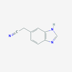 molecular formula C9H7N3 B009019 (1H-苯并咪唑-6-基)乙腈 CAS No. 110925-52-5